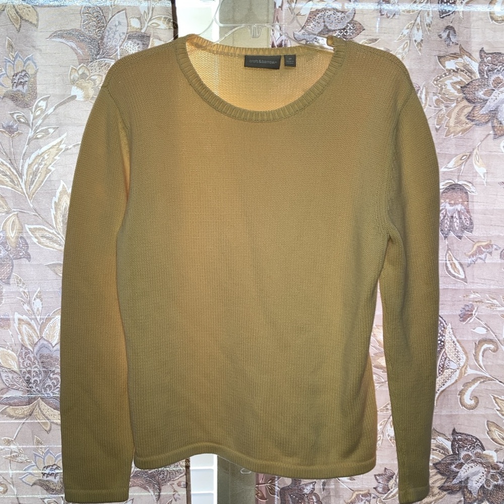Croft & Barrow | Yellow Knit Sweater | Croft & barrow Sweater |
